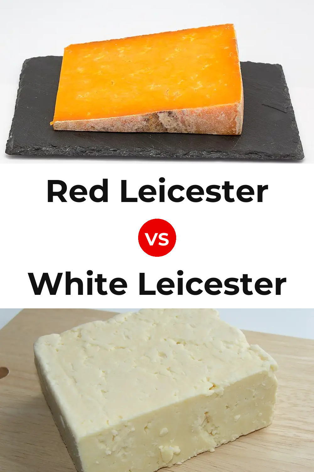 Red Leicester Cheese vs White Leicester Cheese Pinterest comparison