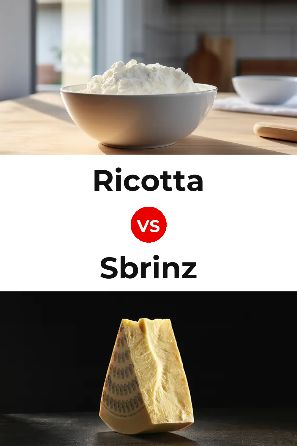 Ricotta Cheese vs Sbrinz Cheese Pinterest comparison
