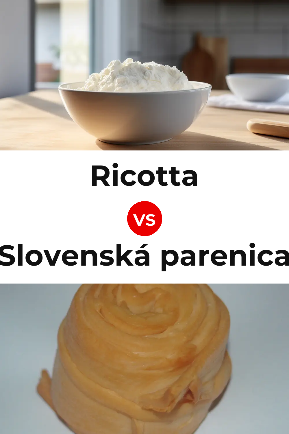 Ricotta Cheese vs Slovenská parenica Cheese Pinterest comparison