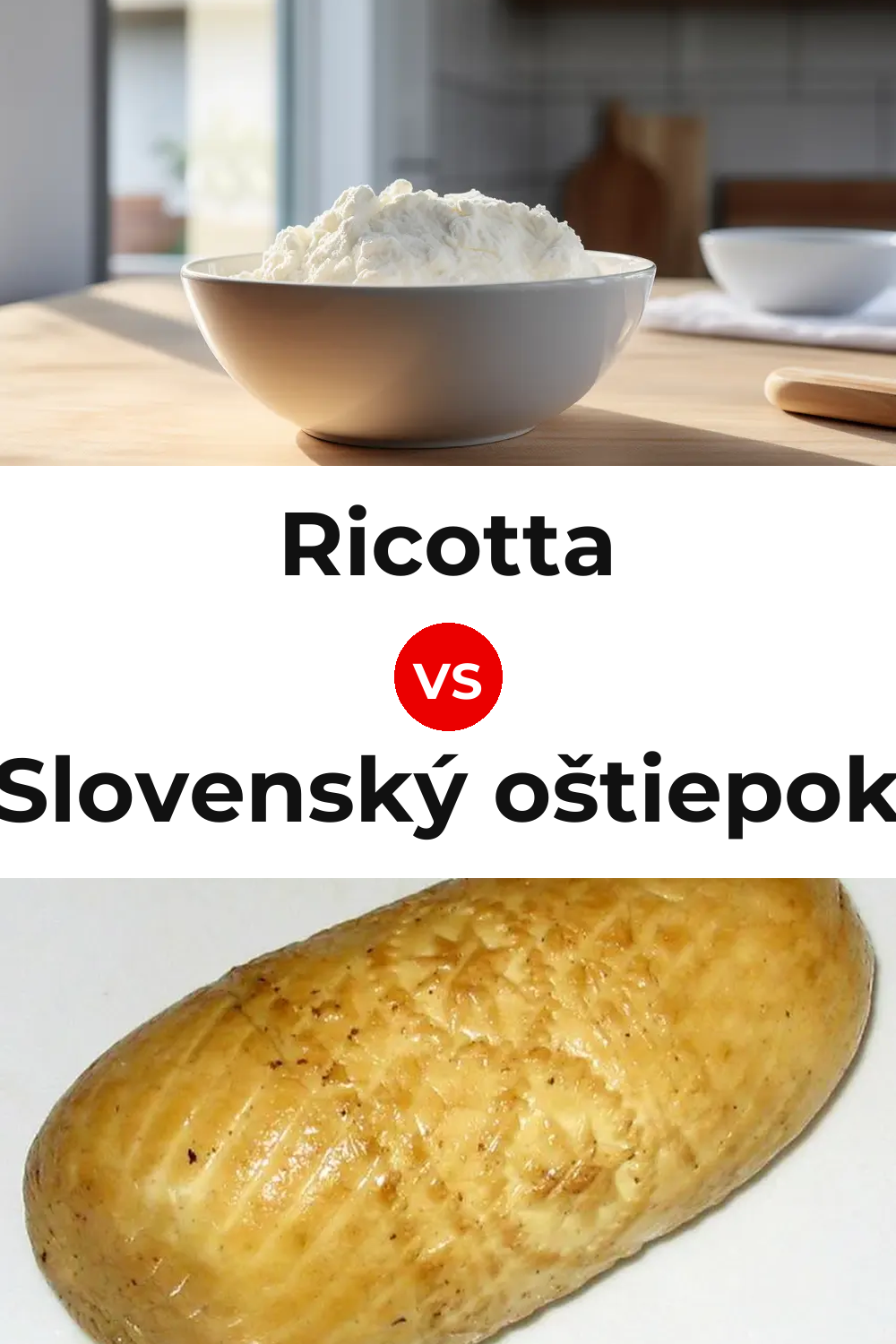 Ricotta Cheese vs Slovenský oštiepok Cheese Pinterest comparison
