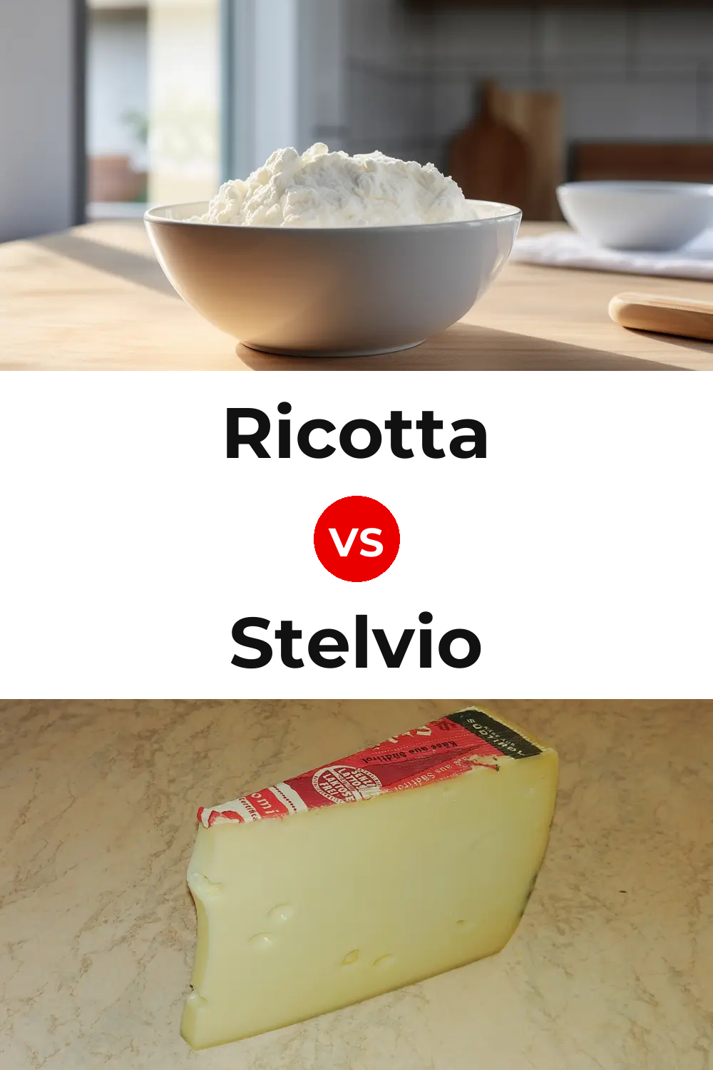 Ricotta Cheese vs Stelvio Cheese Pinterest comparison