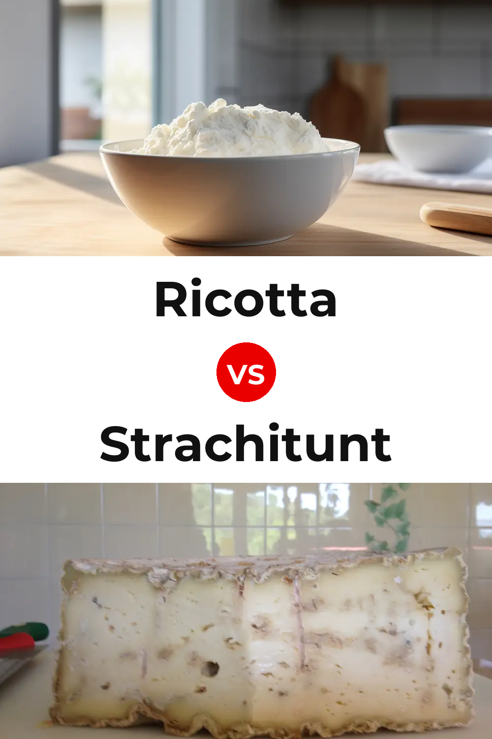Ricotta Cheese vs Strachitunt Cheese Pinterest comparison