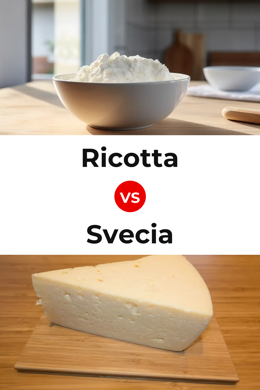 Ricotta Cheese vs Svecia Cheese Pinterest comparison