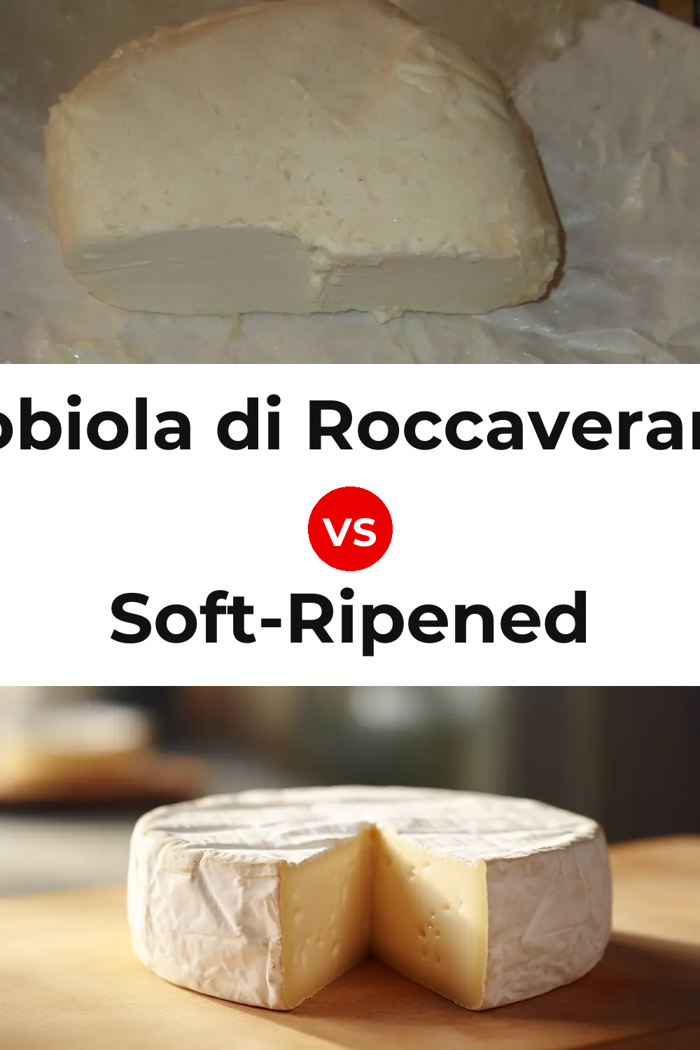 Robiola di Roccaverano Cheese vs Soft-Ripened Cheese Pinterest comparison