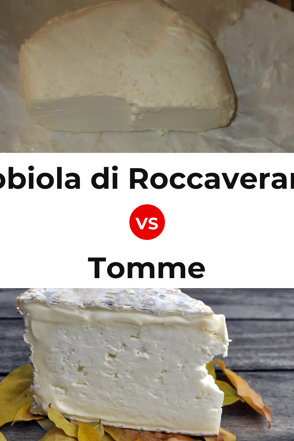 Robiola di Roccaverano Cheese vs Tomme Cheese Pinterest comparison
