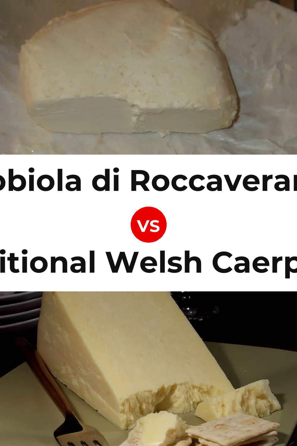 Robiola di Roccaverano Cheese vs Traditional Welsh Caerphilly Cheese Pinterest comparison