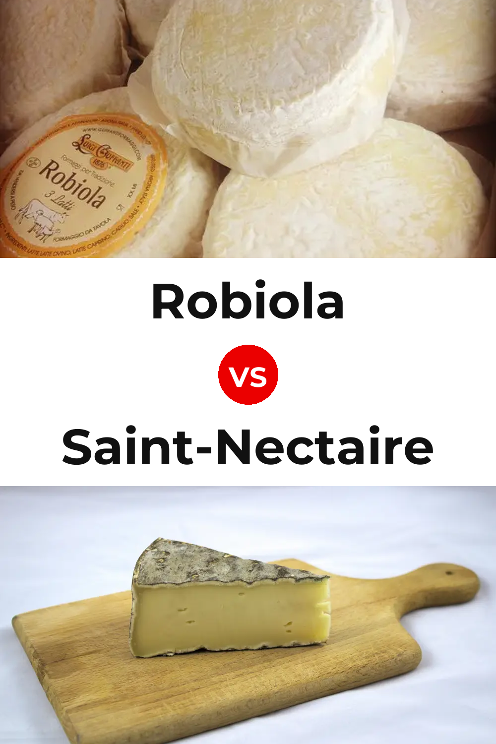 Robiola Cheese vs Saint-Nectaire Cheese Pinterest comparison