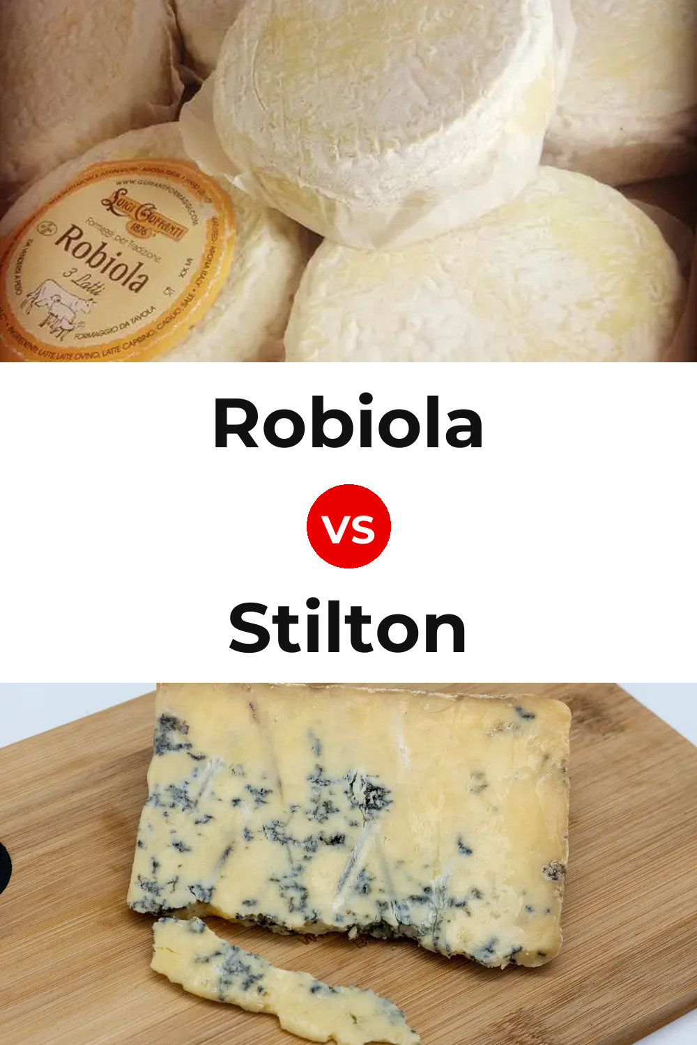 Robiola Cheese vs Stilton Cheese Pinterest comparison