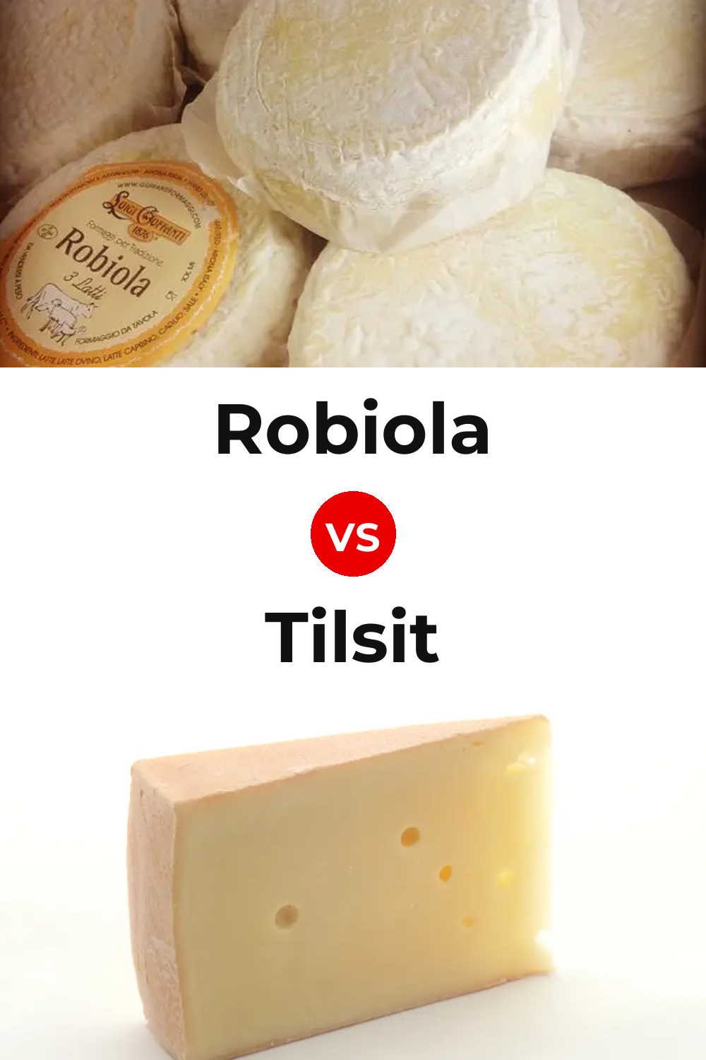 Robiola Cheese vs Tilsit Cheese Pinterest comparison