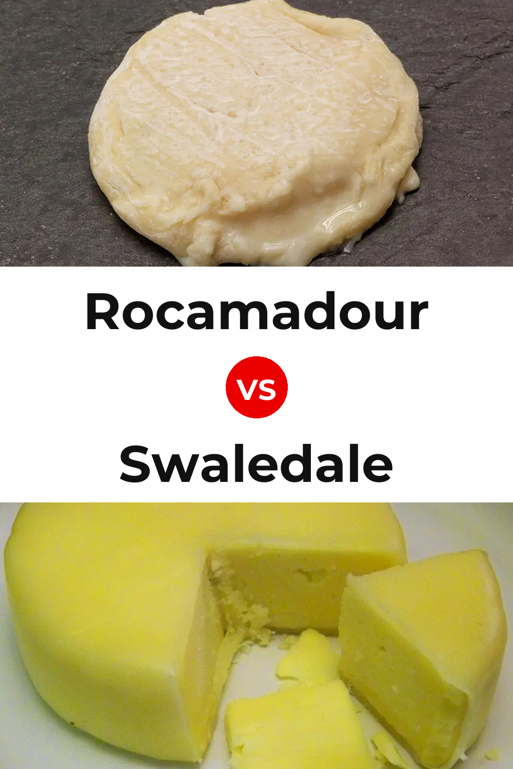 Rocamadour Cheese vs Swaledale Cheese Pinterest comparison
