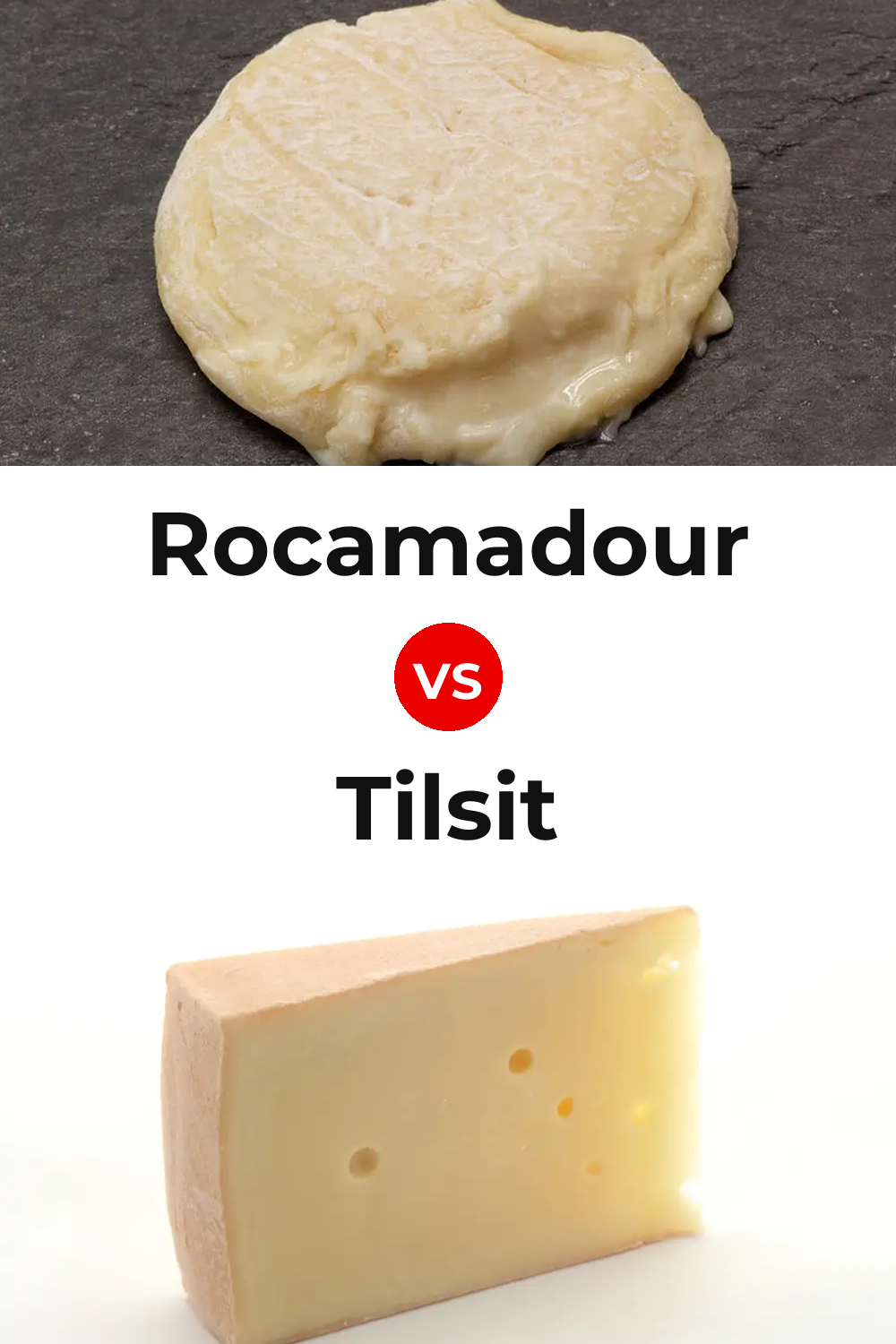Rocamadour Cheese vs Tilsit Cheese Pinterest comparison