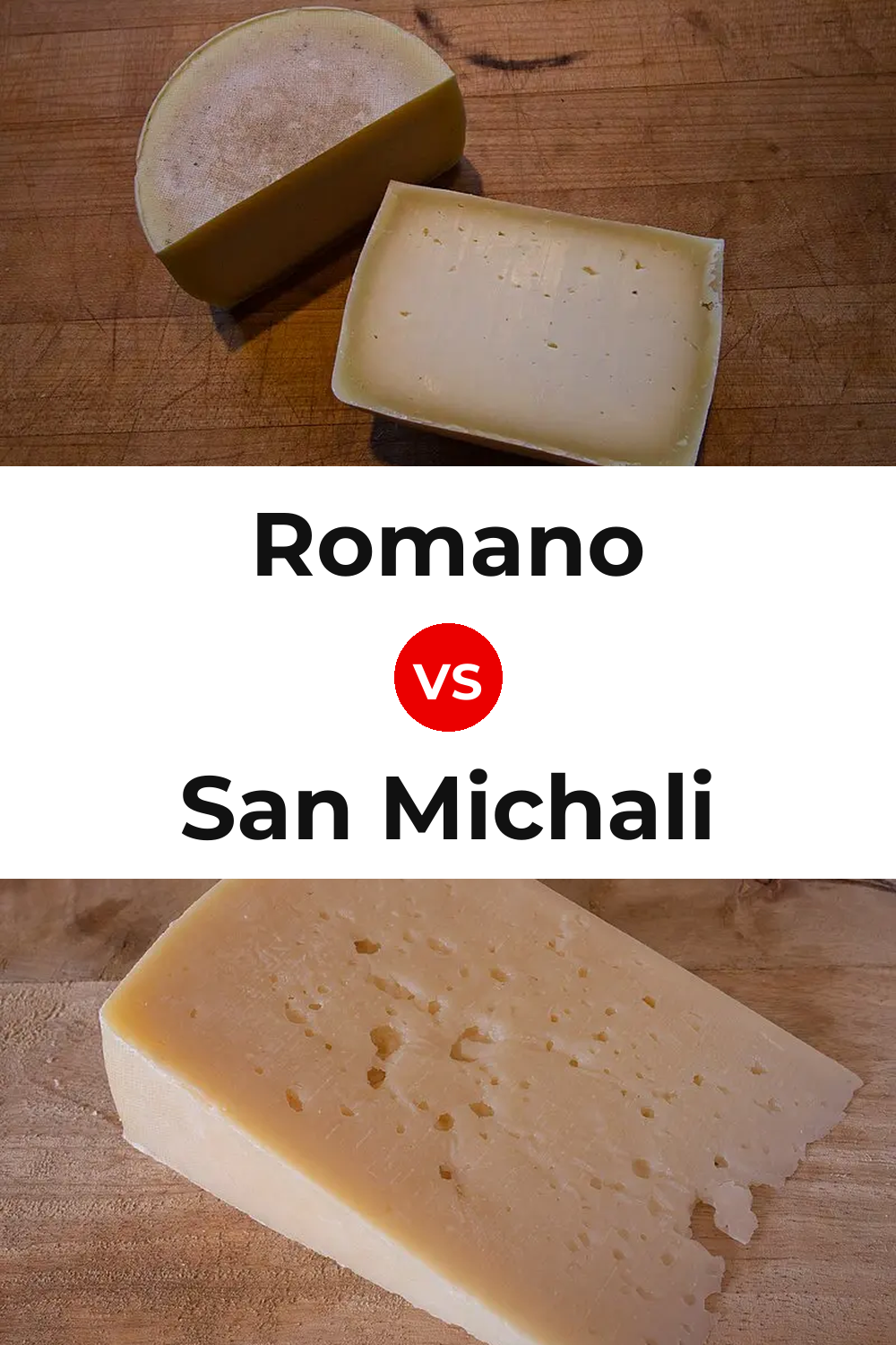 Romano Cheese vs San Michali Cheese Pinterest comparison