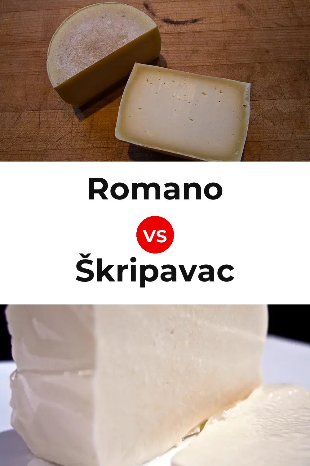 Romano Cheese vs Škripavac Cheese Pinterest comparison