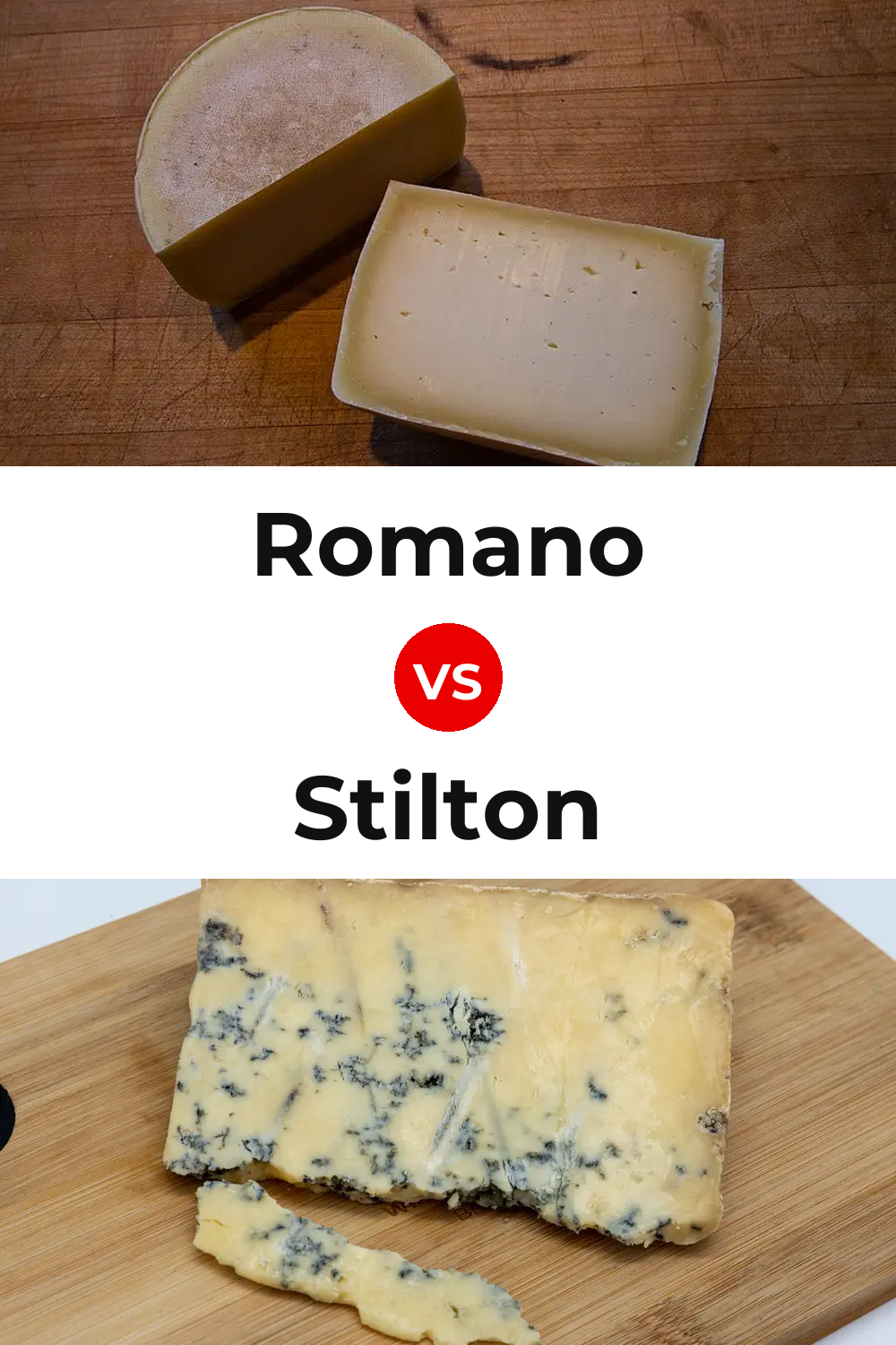 Romano Cheese vs Stilton Cheese Pinterest comparison