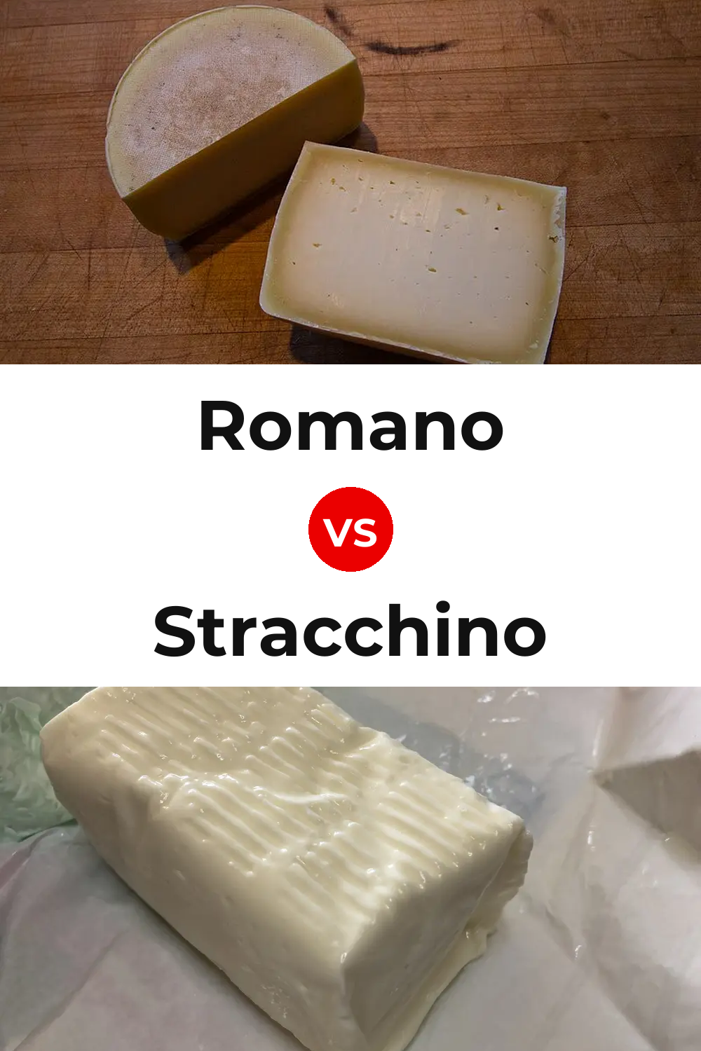 Romano Cheese vs Stracchino Cheese Pinterest comparison