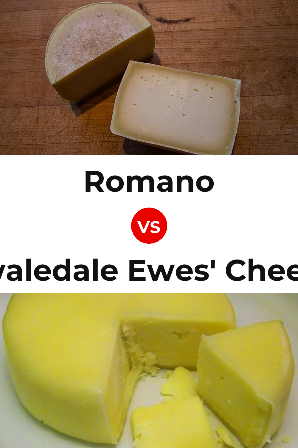 Romano Cheese vs Swaledale Ewes' Cheese Pinterest comparison