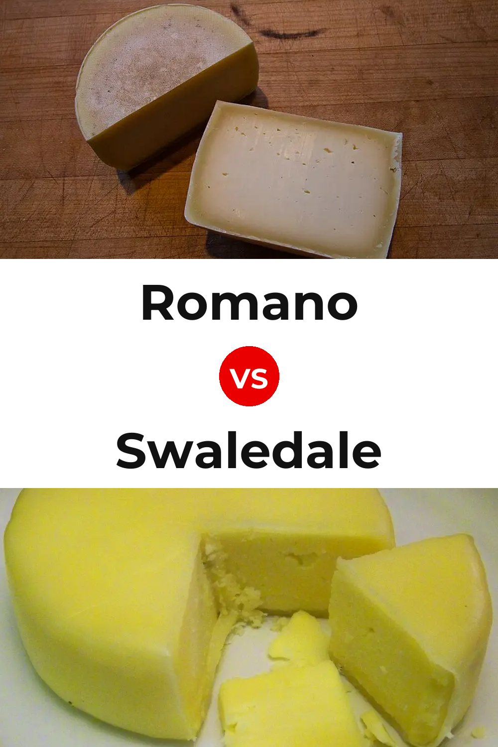 Romano Cheese vs Swaledale Cheese Pinterest comparison