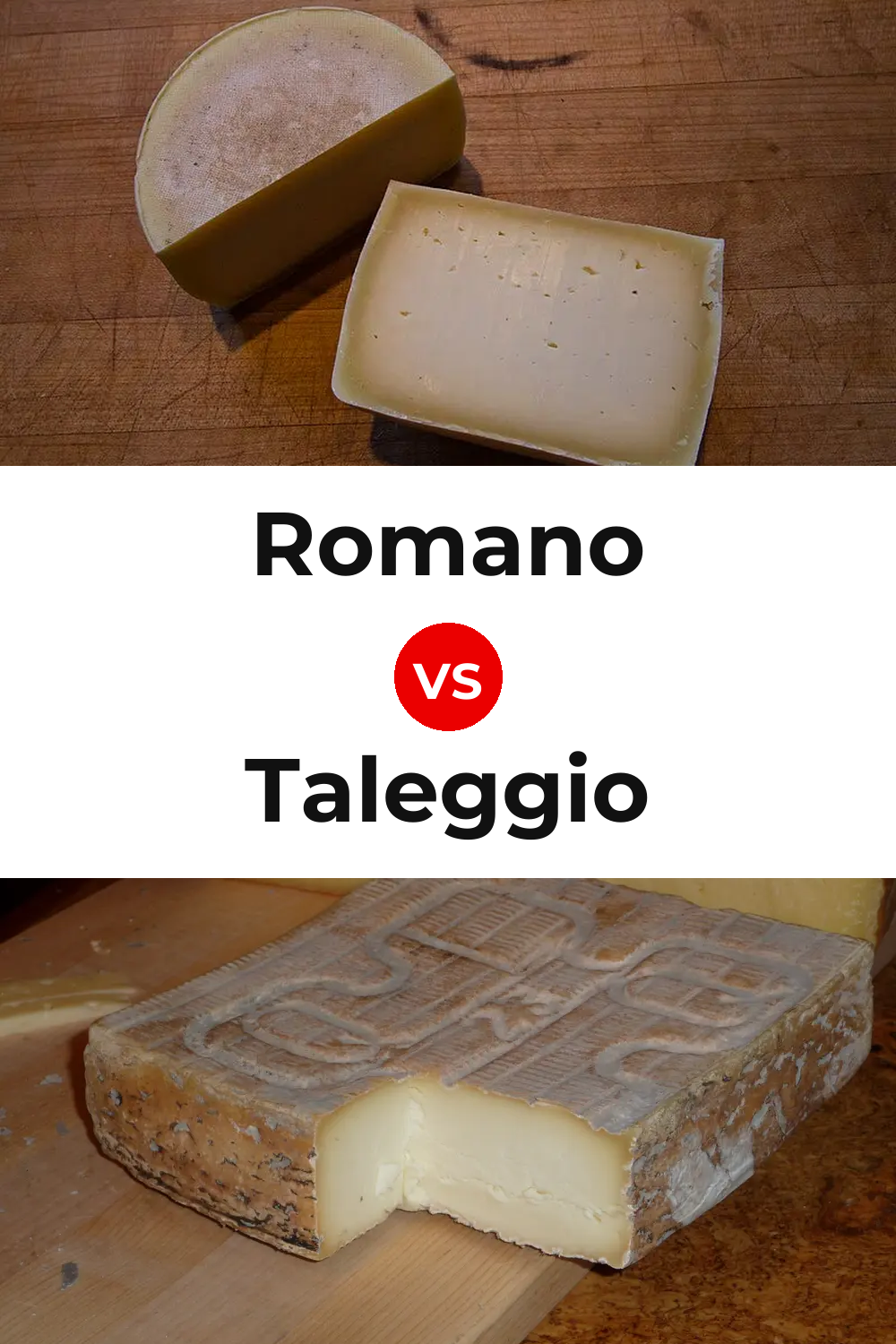 Romano Cheese vs Taleggio Cheese Pinterest comparison