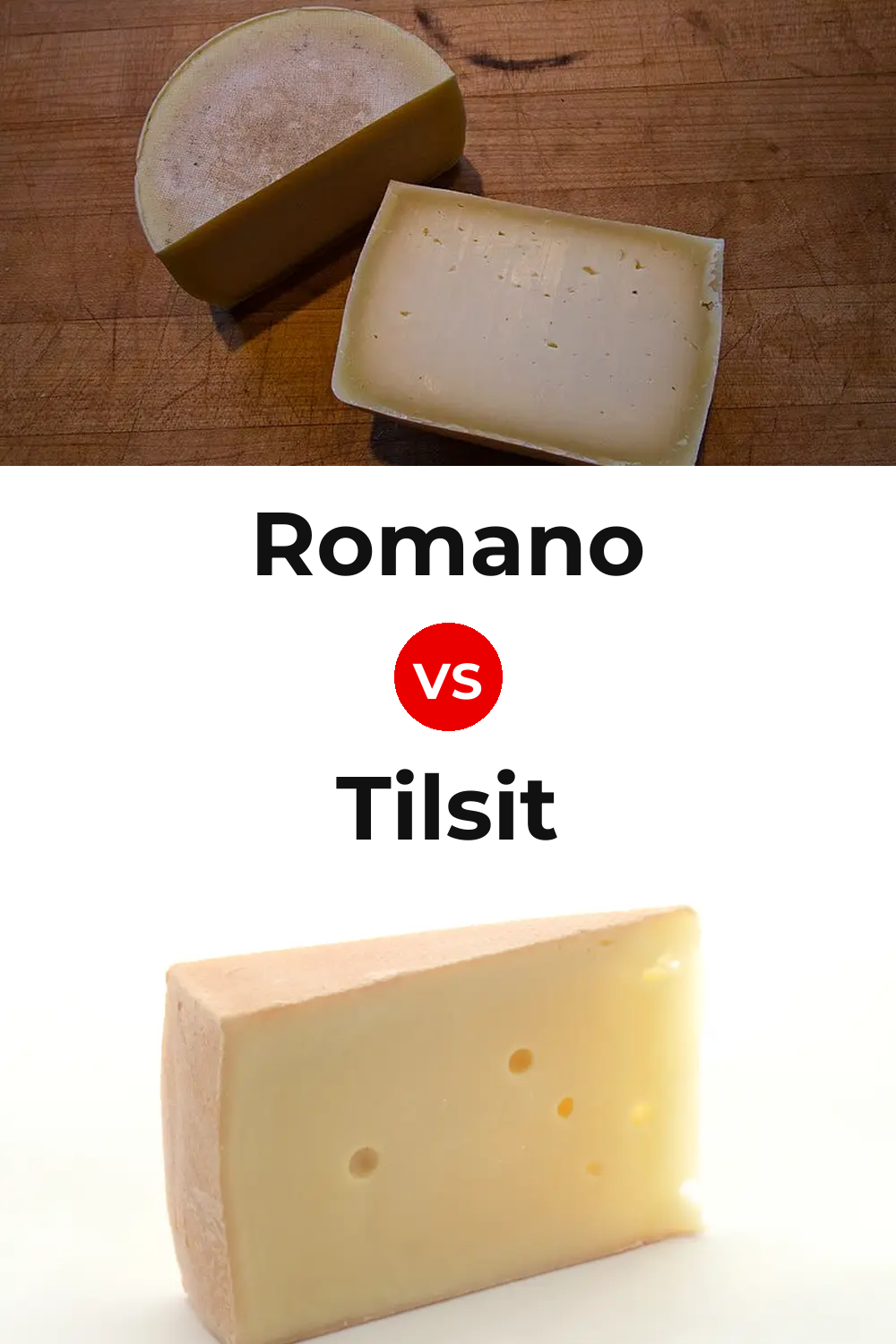 Romano Cheese vs Tilsit Cheese Pinterest comparison