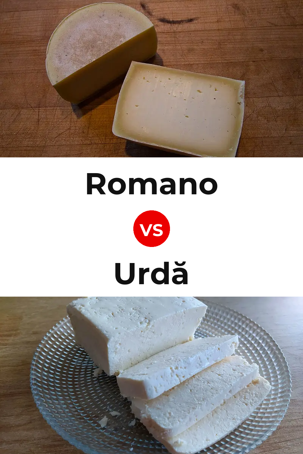 Romano Cheese vs Urdă Cheese Pinterest comparison