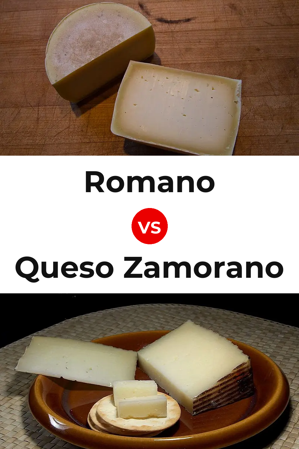 Romano Cheese vs Queso Zamorano Pinterest comparison