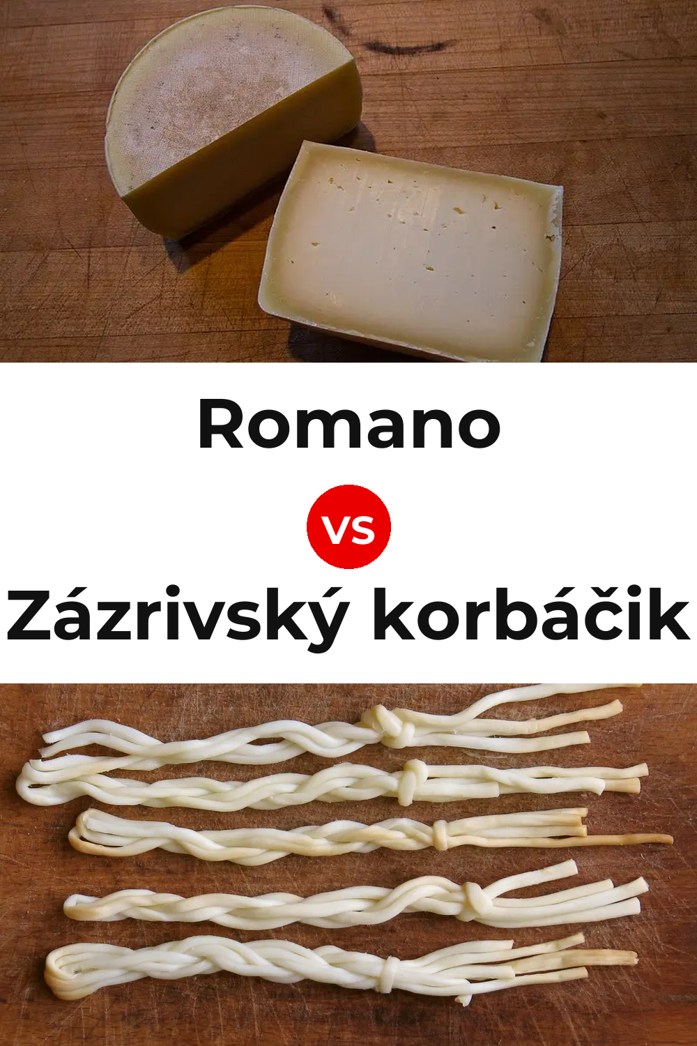 Romano Cheese vs Zázrivský korbáčik Cheese Pinterest comparison