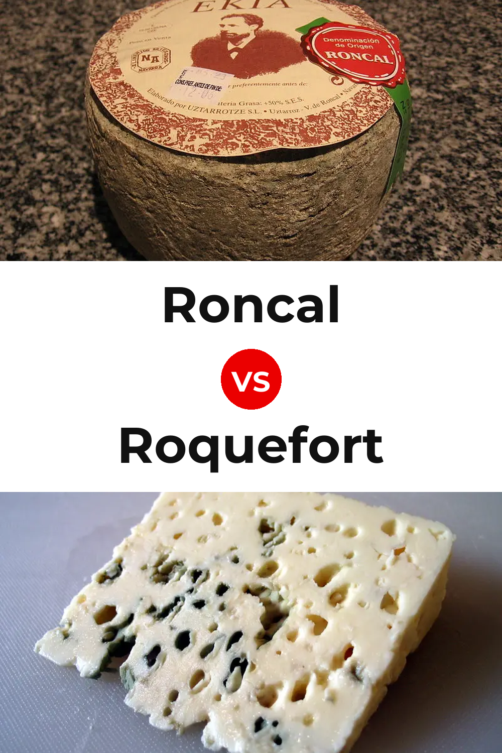 Roncal Cheese vs Roquefort Cheese Pinterest comparison