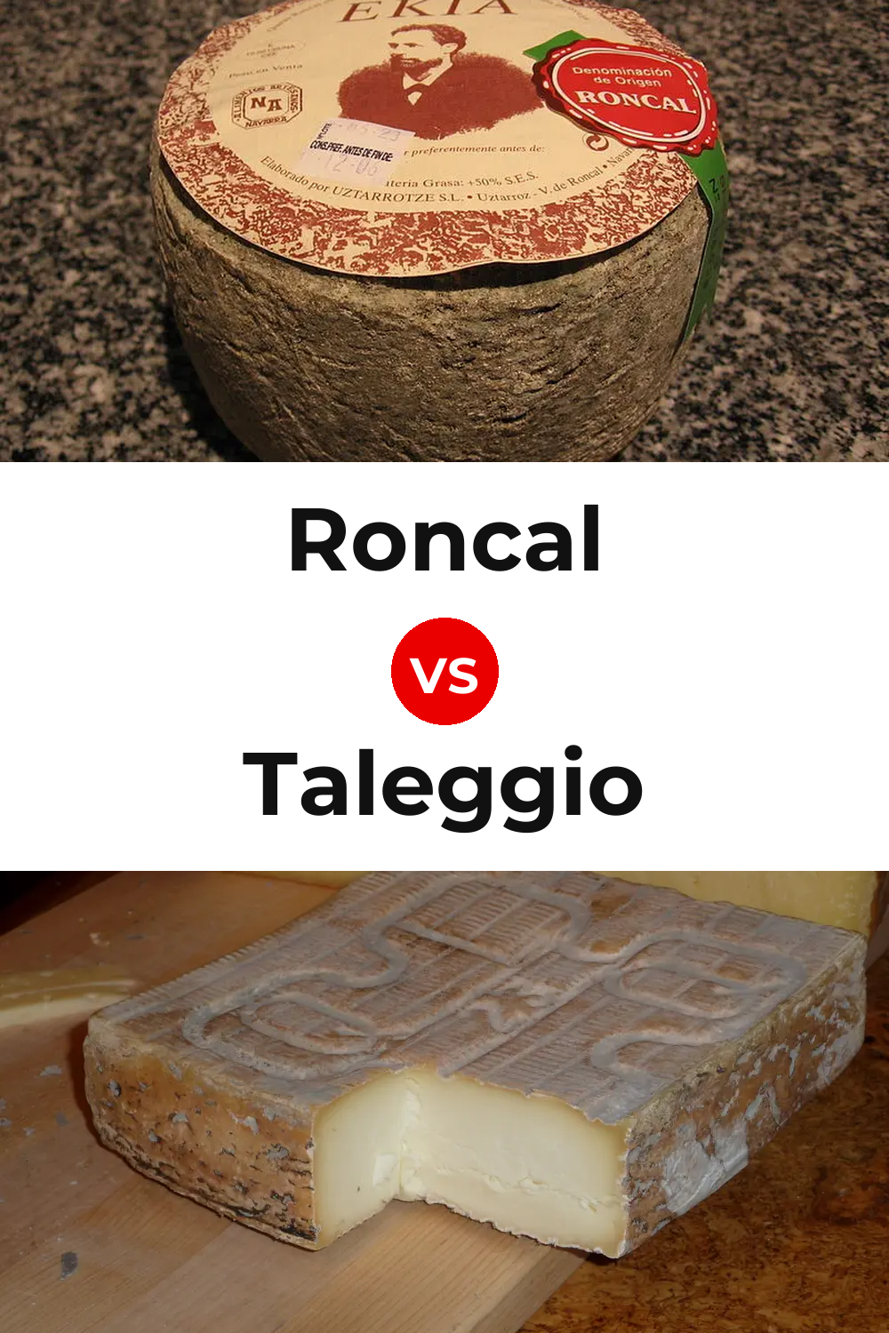 Roncal Cheese vs Taleggio Cheese Pinterest comparison