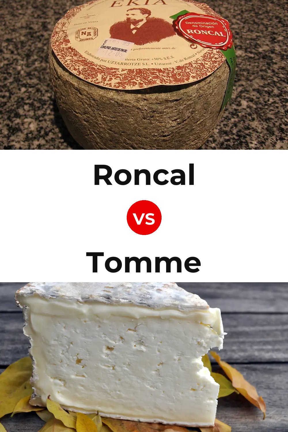 Roncal Cheese vs Tomme Cheese Pinterest comparison