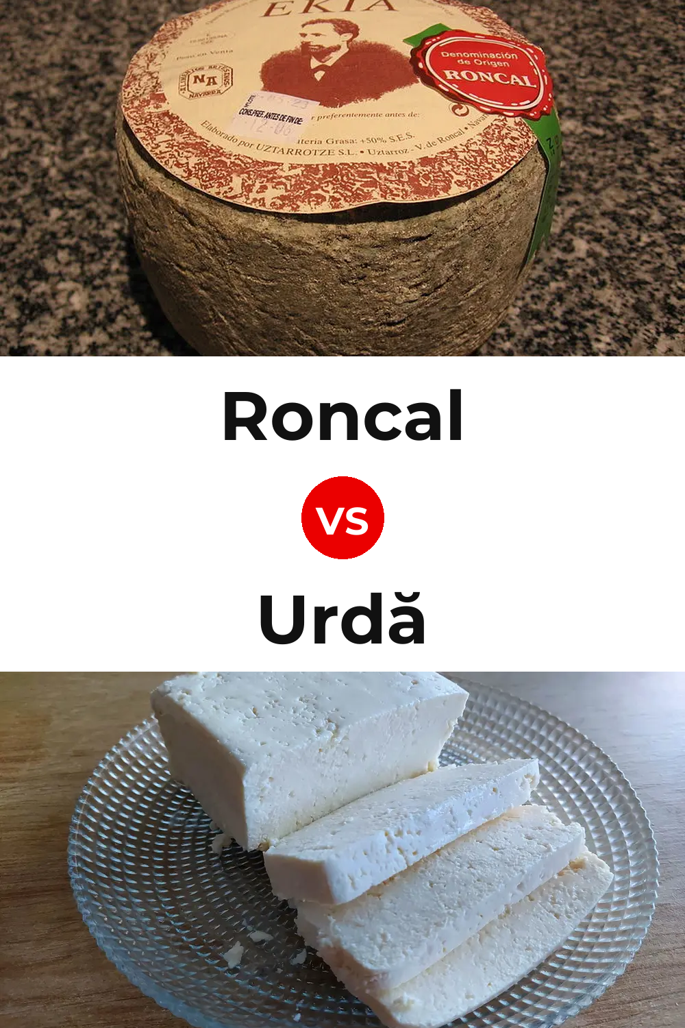 Roncal Cheese vs Urdă Cheese Pinterest comparison