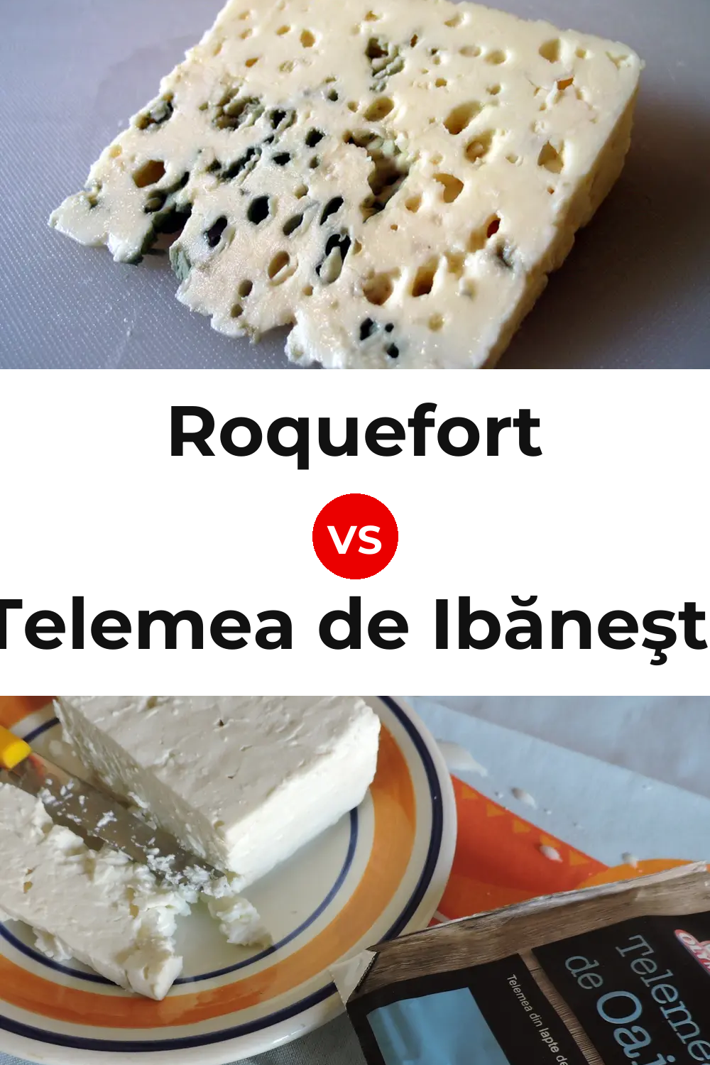 Roquefort Cheese vs Telemea de Ibăneşti Cheese Pinterest comparison