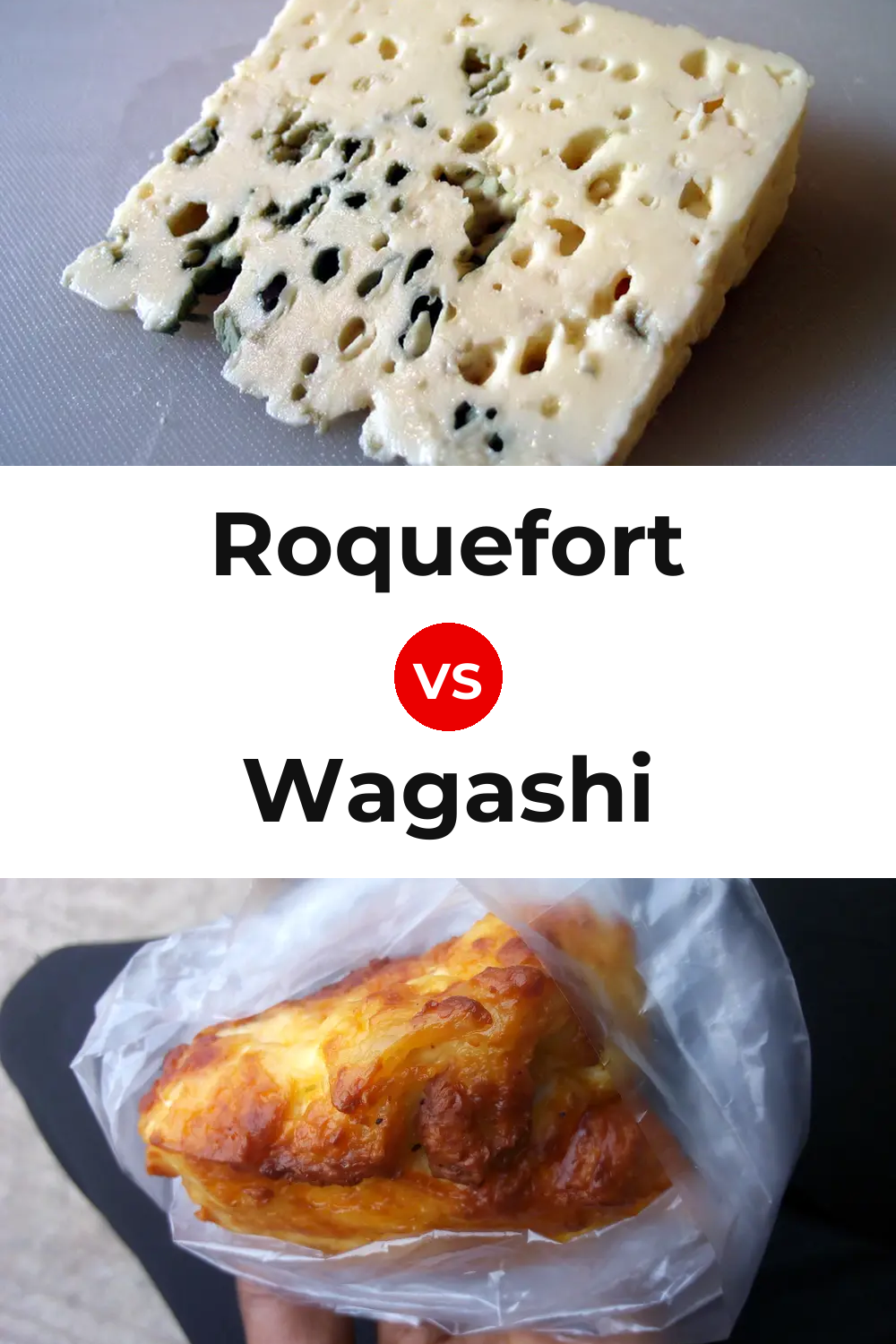 Roquefort Cheese vs Wagashi Cheese Pinterest comparison