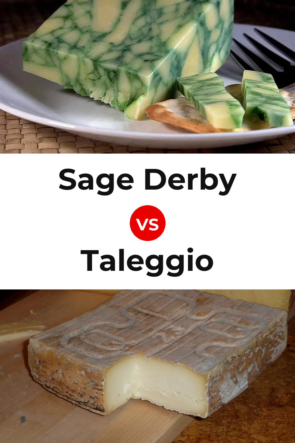 Sage Derby Cheese vs Taleggio Cheese Pinterest comparison