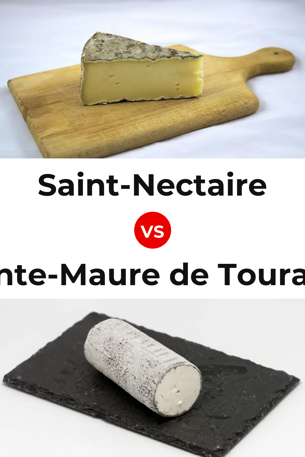 Saint-Nectaire Cheese vs Sainte-Maure de Touraine Cheese Pinterest comparison