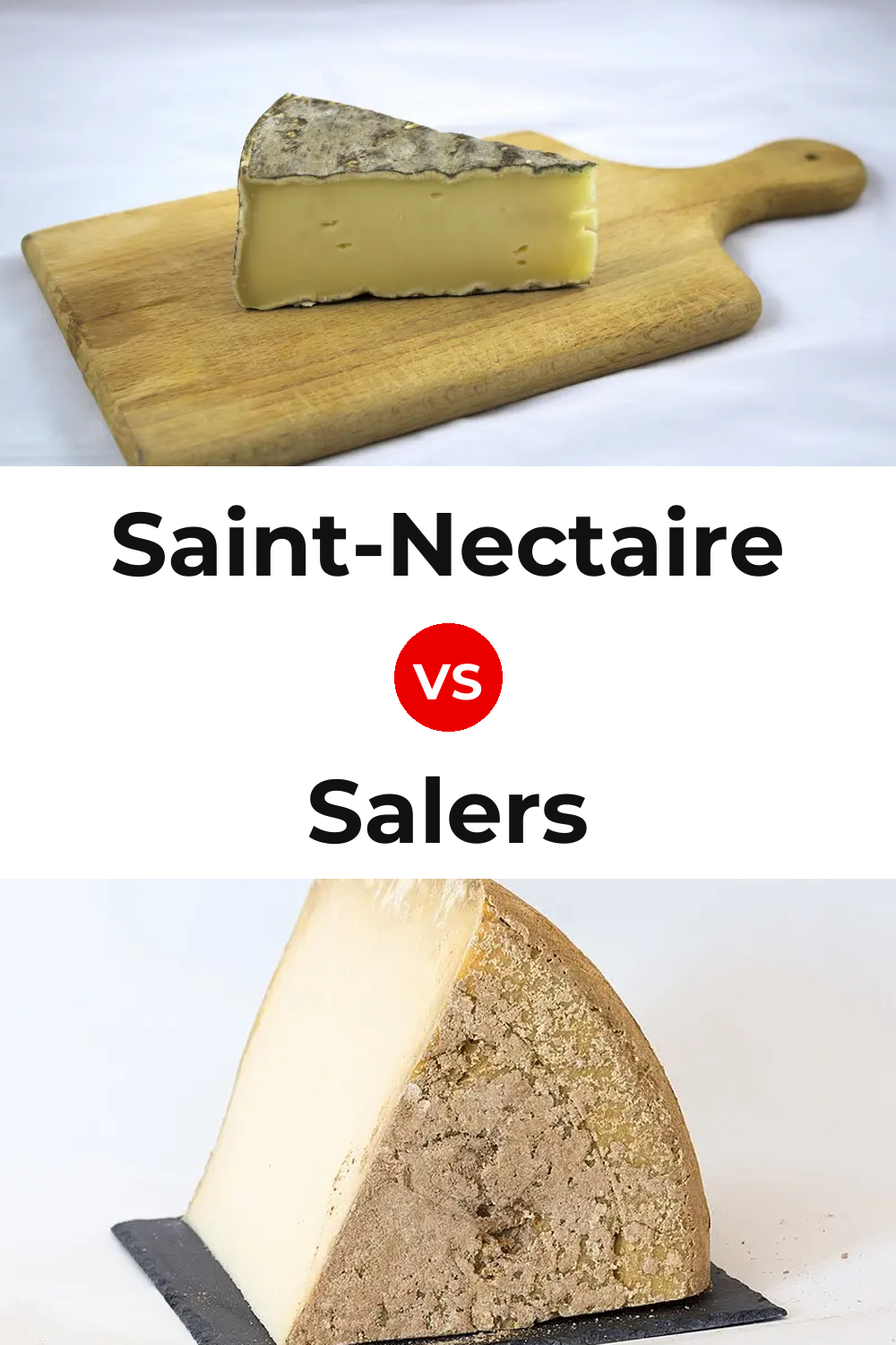 Saint-Nectaire Cheese vs Salers Cheese Pinterest comparison