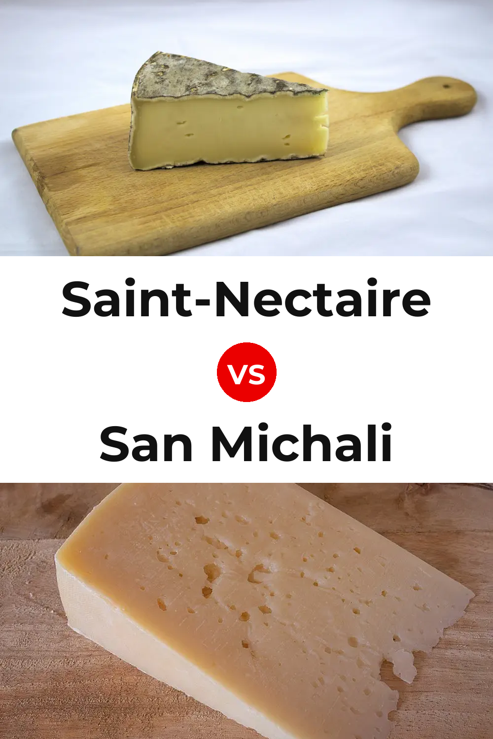 Saint-Nectaire Cheese vs San Michali Cheese Pinterest comparison
