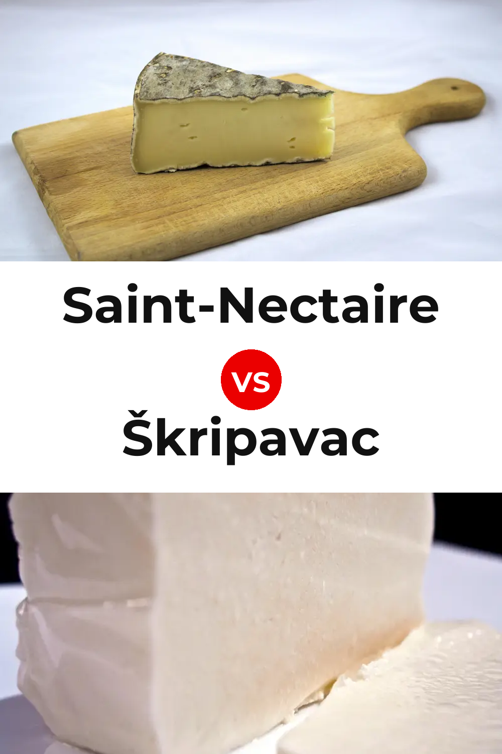Saint-Nectaire Cheese vs Škripavac Cheese Pinterest comparison