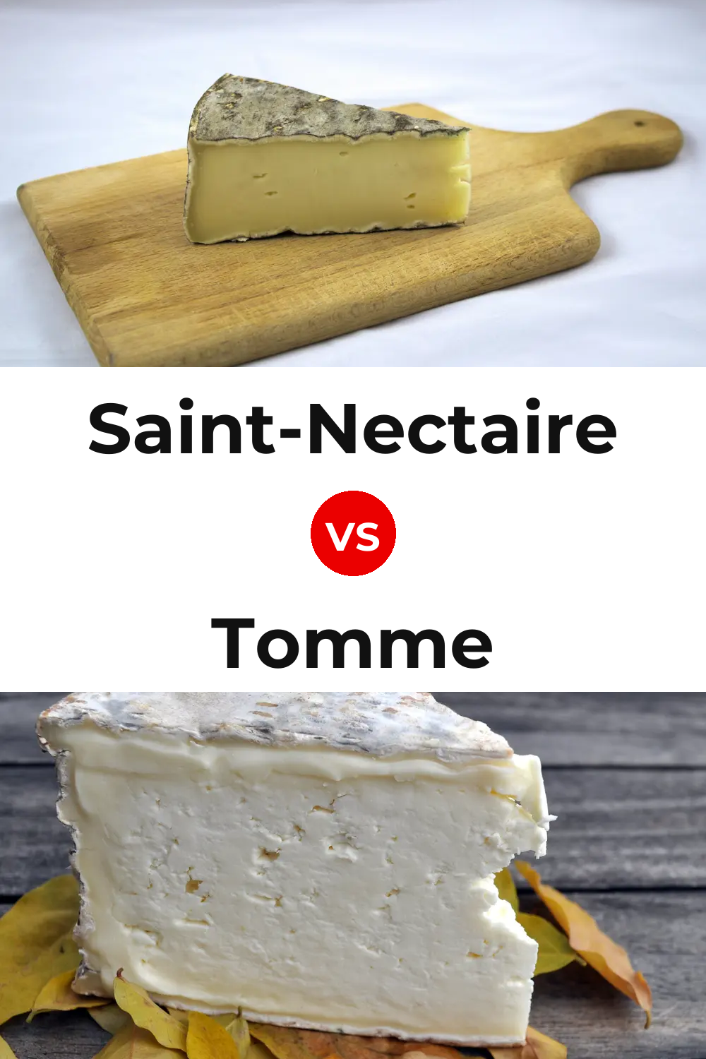 Saint-Nectaire Cheese vs Tomme Cheese Pinterest comparison