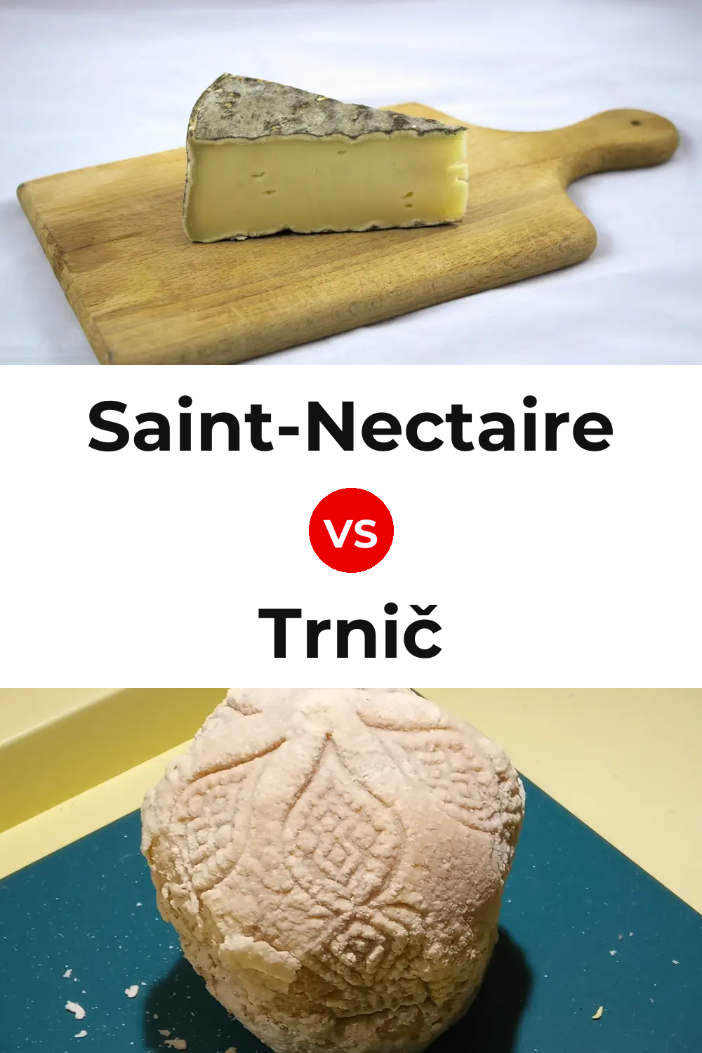 Saint-Nectaire Cheese vs Trnič Cheese Pinterest comparison