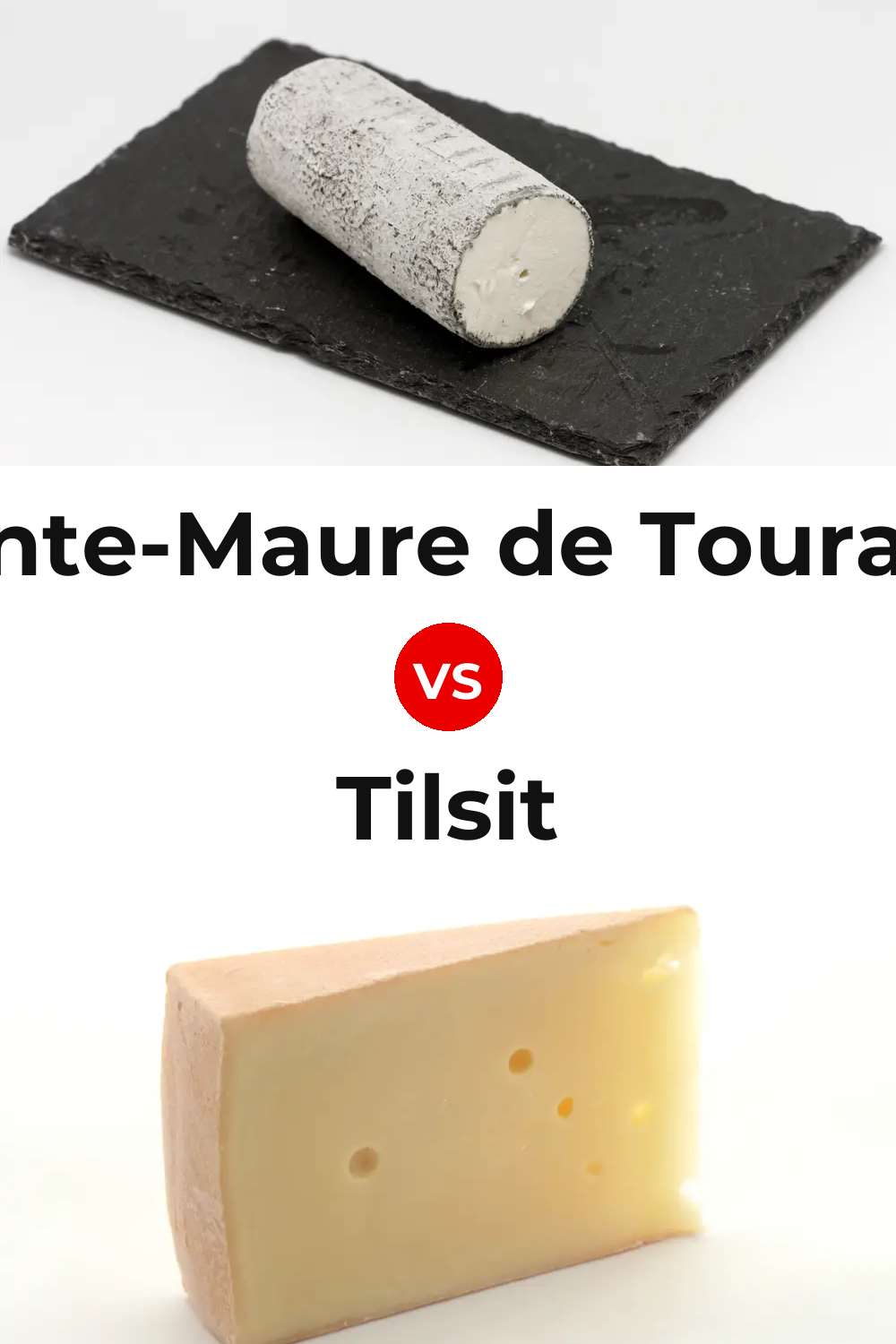 Sainte-Maure de Touraine Cheese vs Tilsit Cheese Pinterest comparison