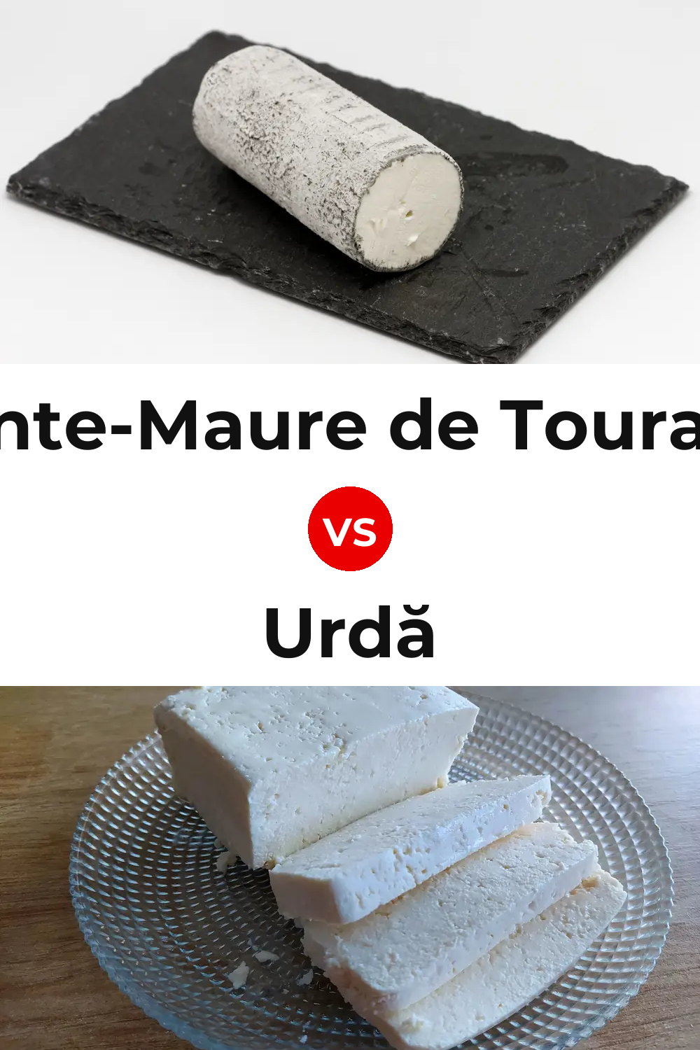 Sainte-Maure de Touraine Cheese vs Urdă Cheese Pinterest comparison