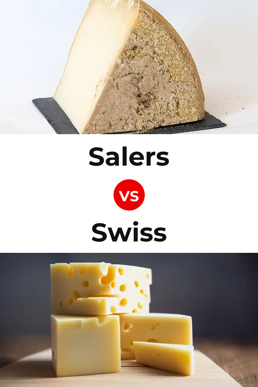 Salers Cheese vs Swiss Cheese Pinterest comparison