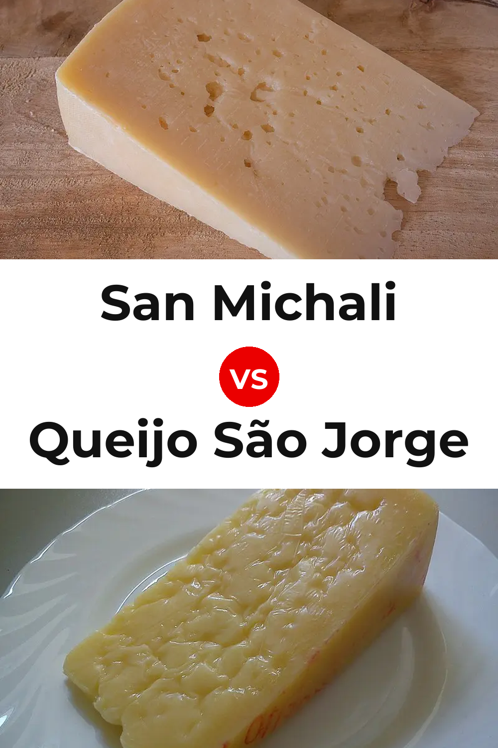 San Michali Cheese vs Queijo São Jorge Pinterest comparison