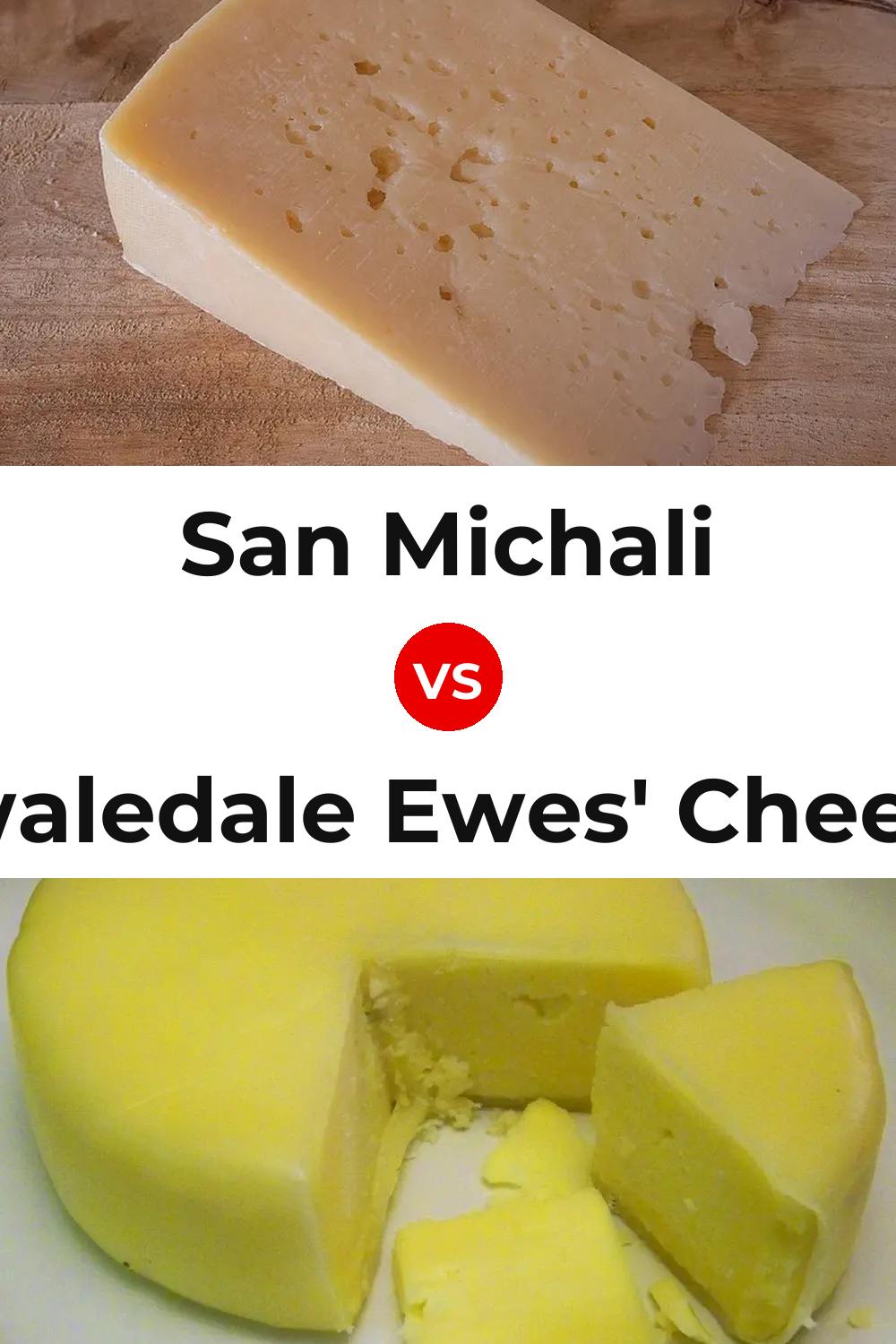 San Michali Cheese vs Swaledale Ewes' Cheese Pinterest comparison