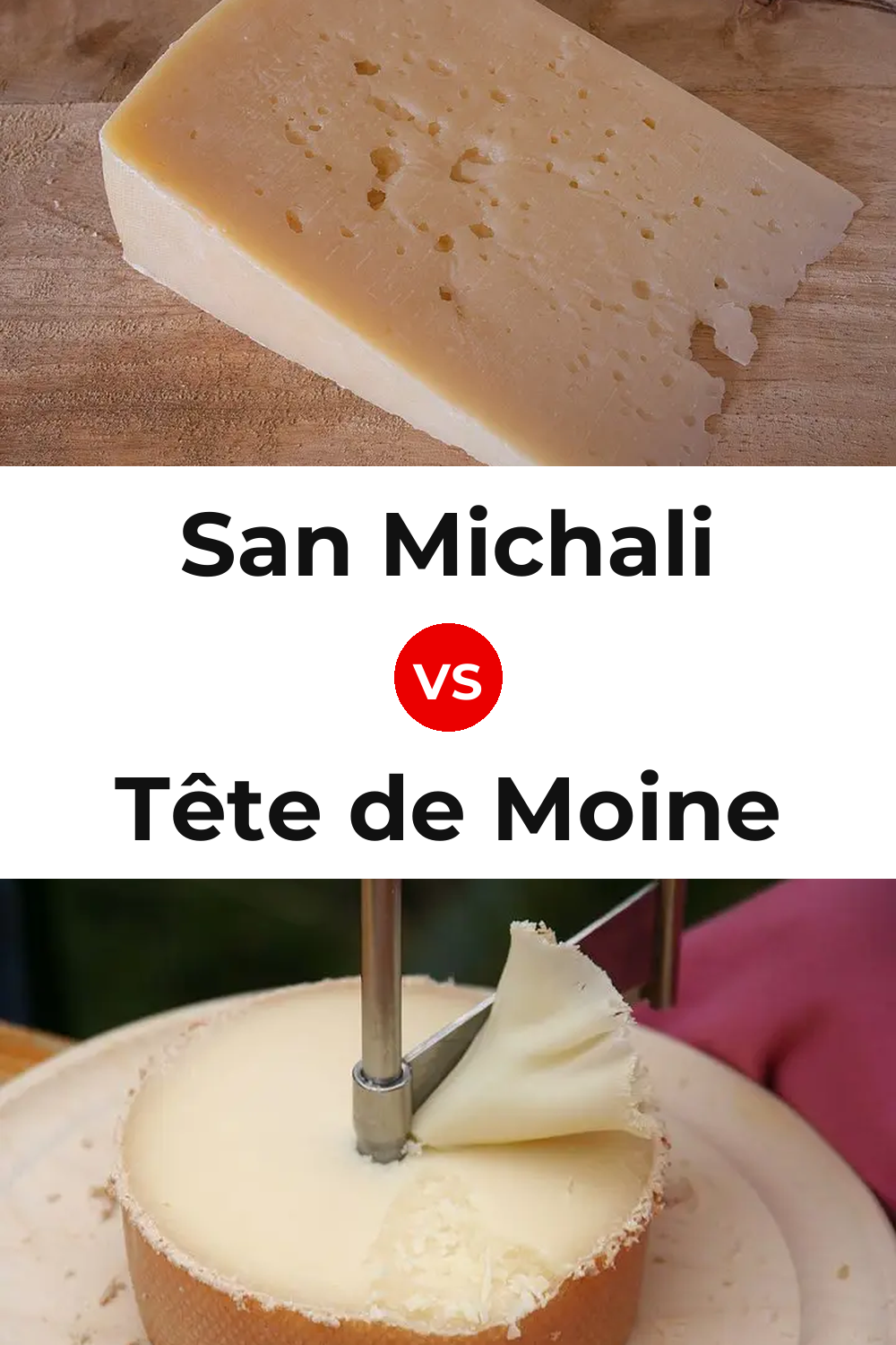 San Michali Cheese vs Tête de Moine Cheese Pinterest comparison