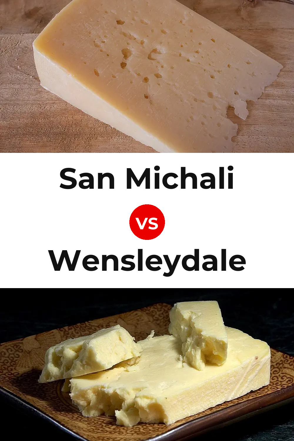 San Michali Cheese vs Wensleydale Cheese Pinterest comparison