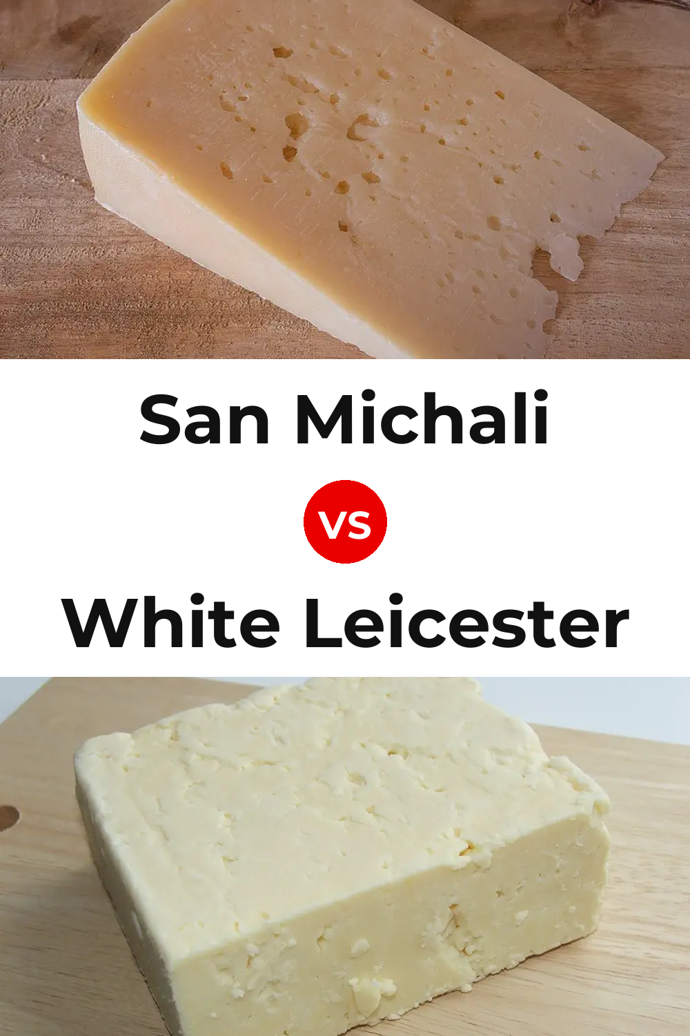 San Michali Cheese vs White Leicester Cheese Pinterest comparison