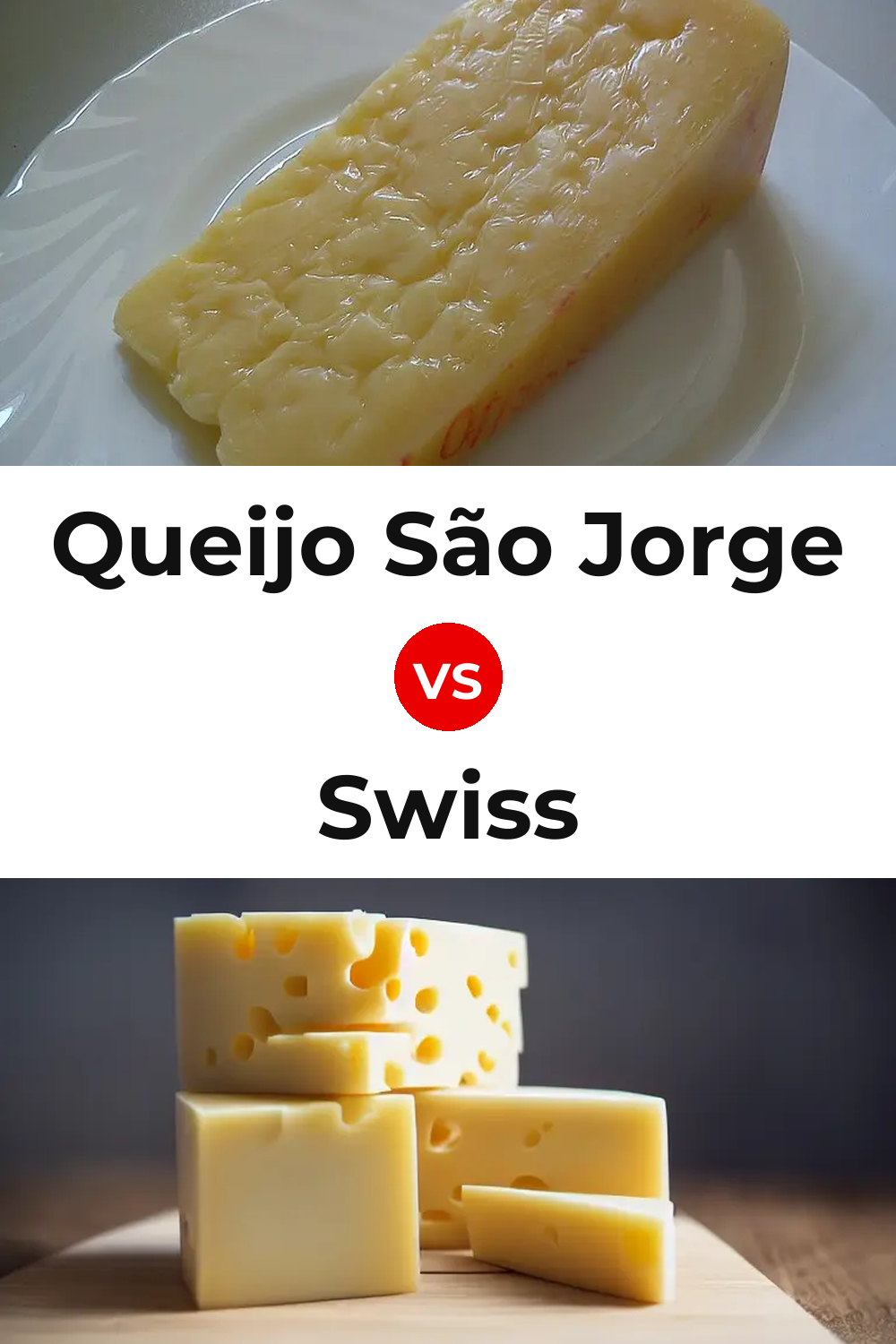 Queijo São Jorge vs Swiss Cheese Pinterest comparison