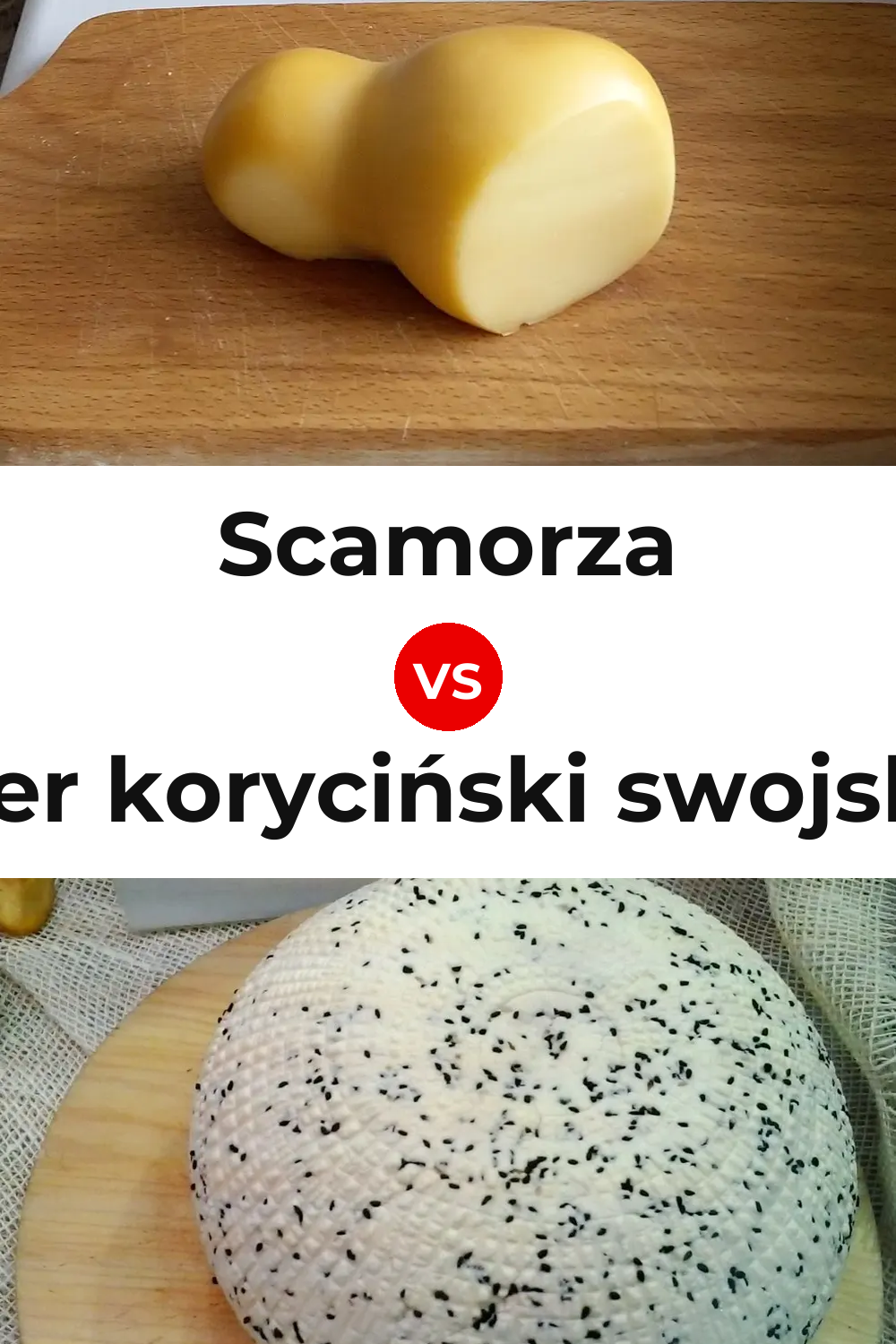 Scamorza Cheese vs Ser koryciński swojski Cheese Pinterest comparison