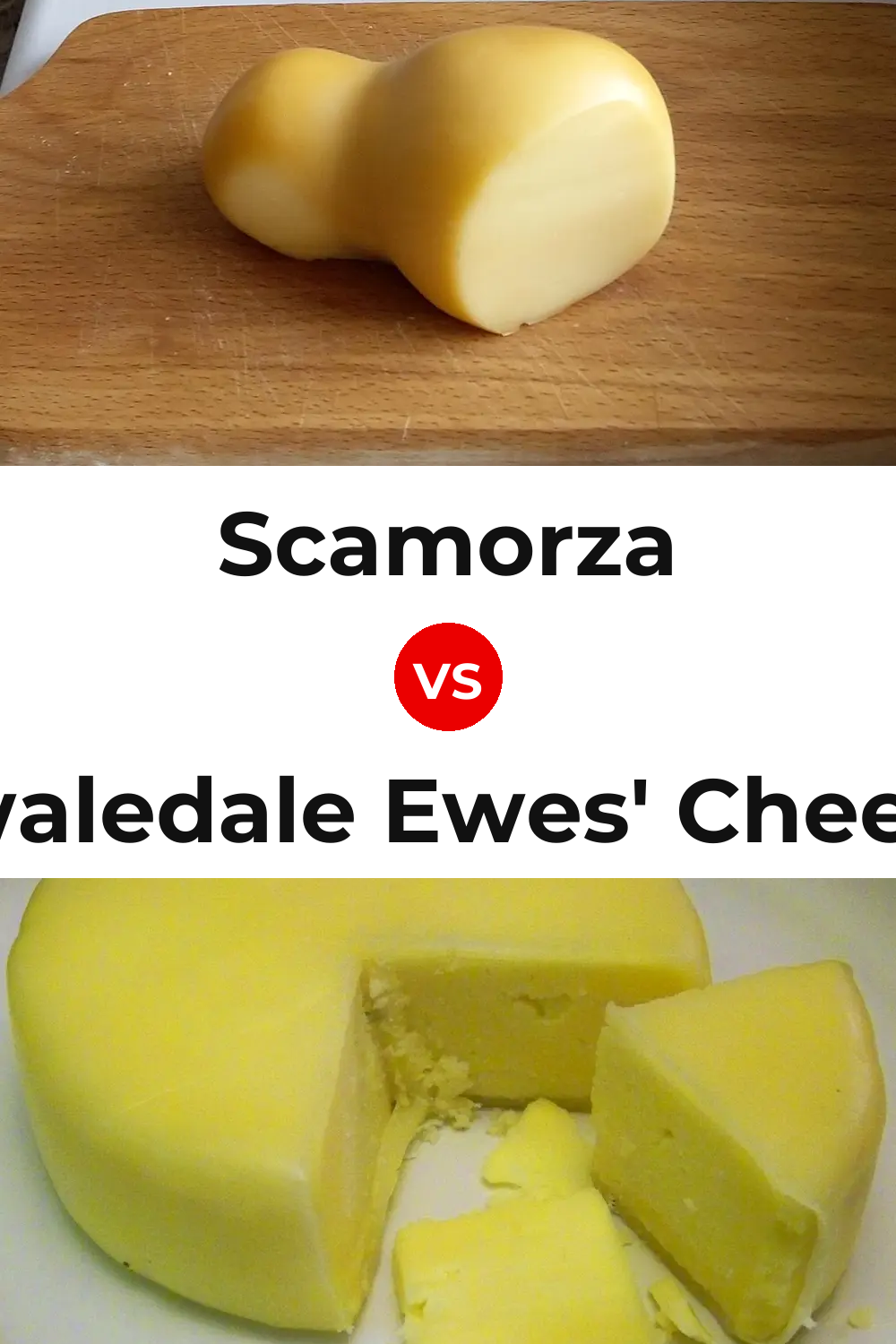 Scamorza Cheese vs Swaledale Ewes' Cheese Pinterest comparison